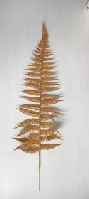 Větvička kapradí zlatá s třpytkami