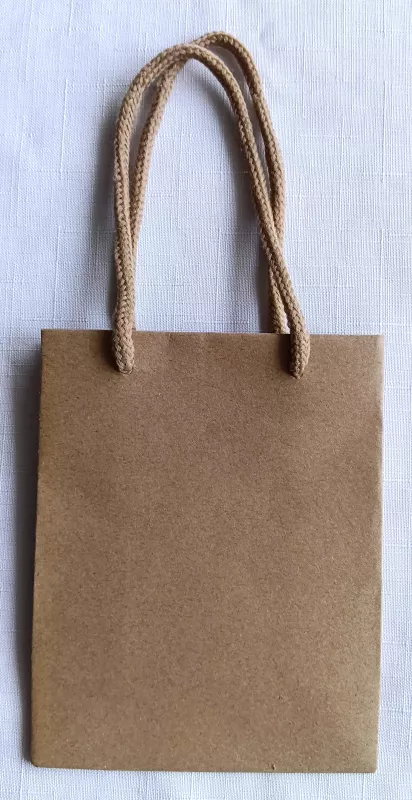 Dárková taška malá mix - hnědá