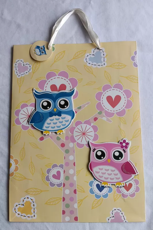 Dárková taška sova 3D - 3L Star S.p.A.