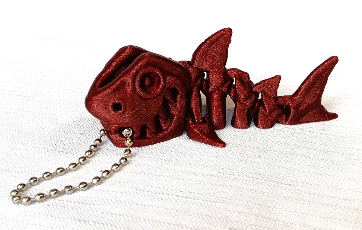 Klíčenka mix 3D - červená 3D Stisk