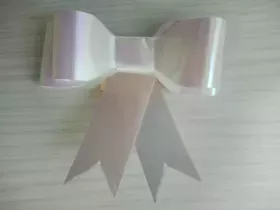 Nalepovací dárková mašle mix - bílá