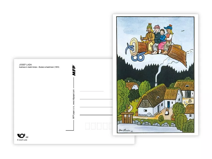 Pohlednice s obrázky Josefa Lady - Bubáci a hastrmani MFP paper s.r.o.