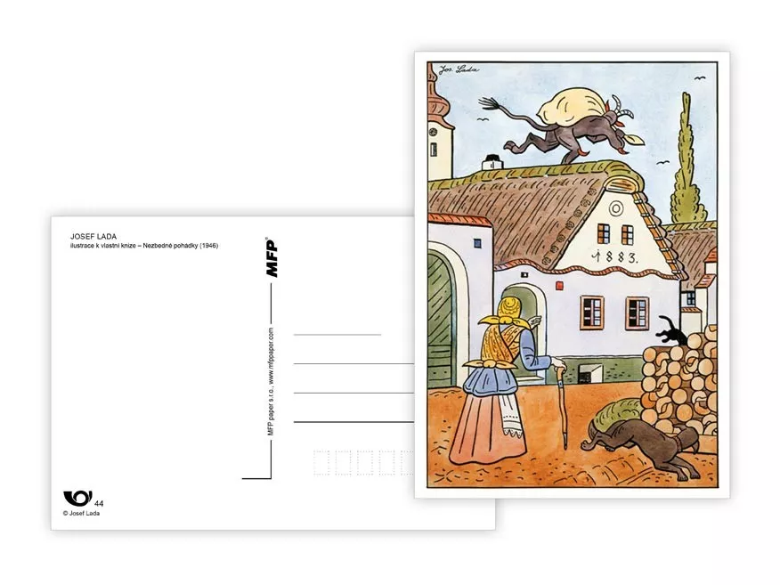 Pohlednice s obrázky Josefa Lady - Nezbedné pohádky 1 MFP paper s.r.o.