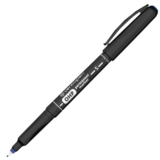 Popisovač permanent S - modrý Centropen