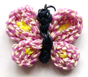 Přívěsek motýl z gumiček