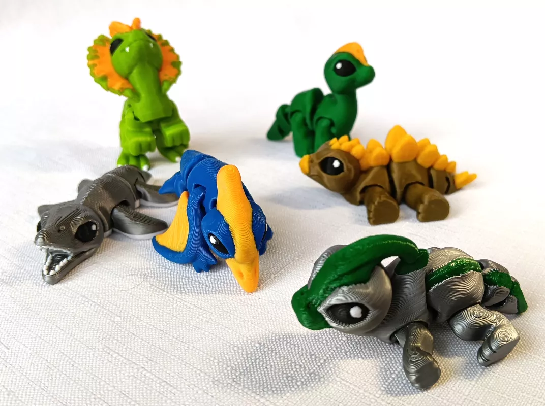 Sada mini zvířátek 3D Stisk