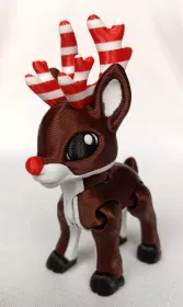 Sob s červeným nosem