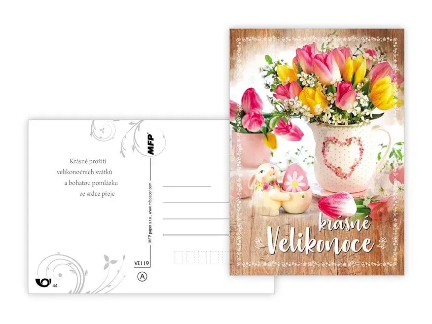 Velikonoční pohlednice - Krásné Velikonoce 2 MFP paper s.r.o.