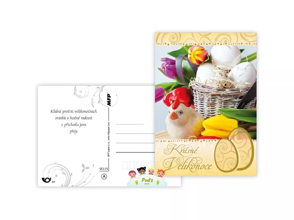 Velikonoční pohlednice - Krásné Velikonoce 3 MFP paper s.r.o.