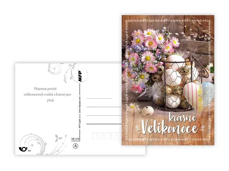 Velikonoční pohlednice MFP paper s.r.o.