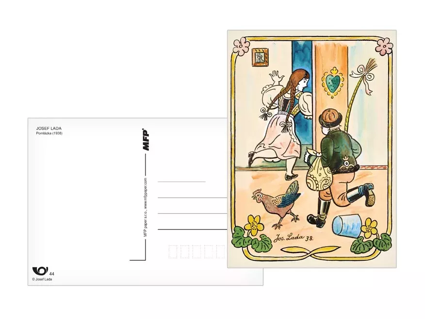 Velikonoční pohlednice - Pomlázka MFP paper s.r.o.