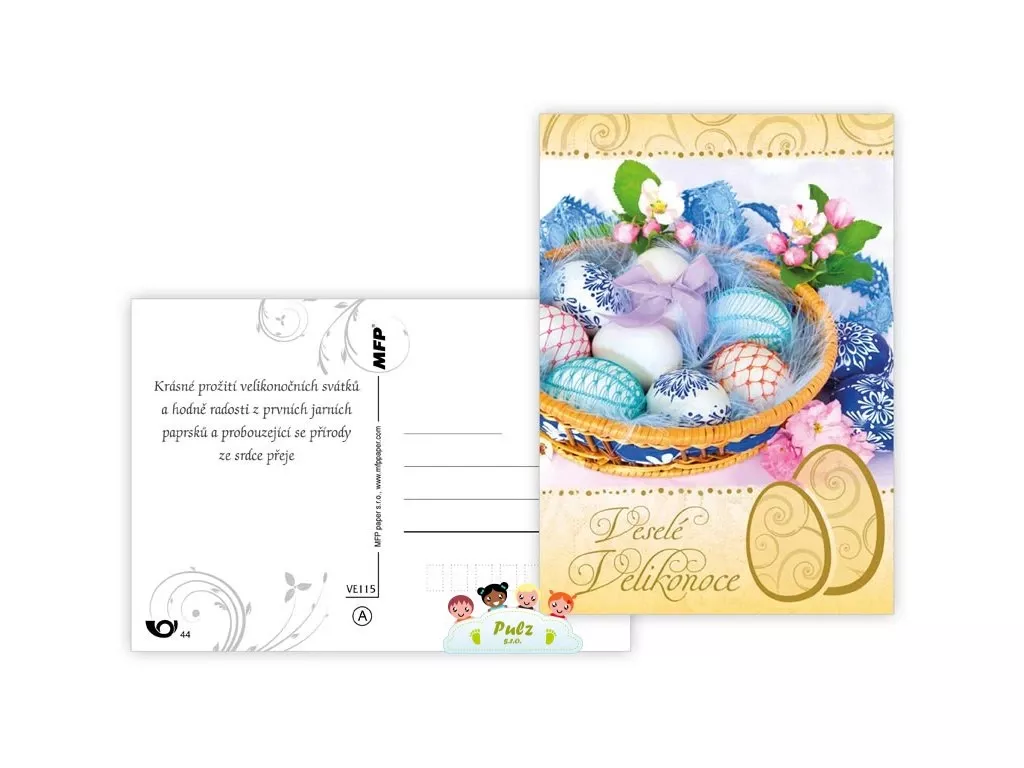 Velikonoční pohlednice - Veselé Velikonoce 2 MFP paper s.r.o.