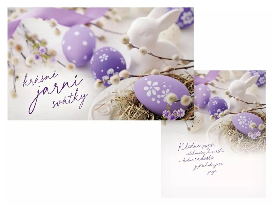 Přání velikonoční malé - Krásné jarní svátky MFP paper s.r.o.