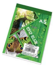 Blok lepený recyklovaný A5, čtvereček