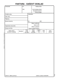 Faktura / daňový doklad A5 Baloušek Tisk