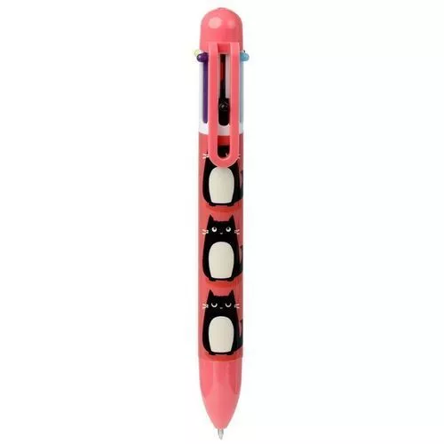 Feline Fine - 6barevné pero - růžové