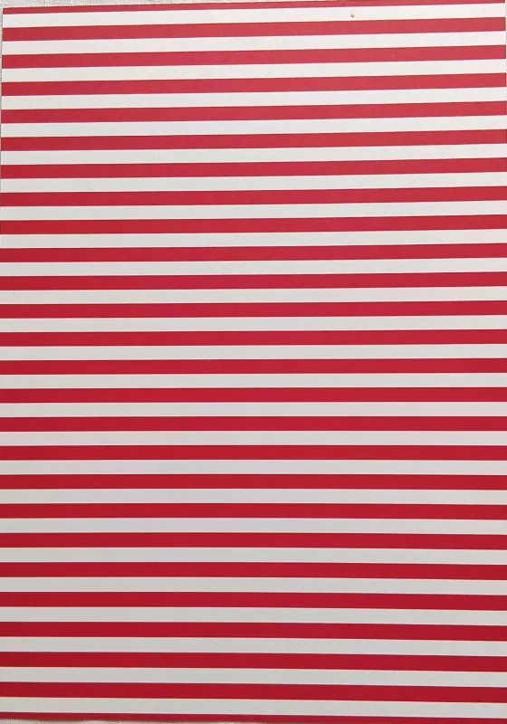 Fotokarton - proužky - bílé / červené Folia - Bringmann