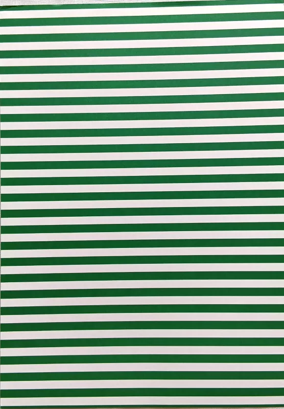Fotokarton - proužky - zelené / bílé Folia - Bringmann