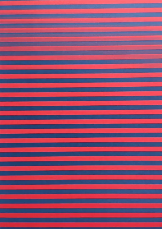 Fotokarton - proužky - modré / červené Folia - Bringmann