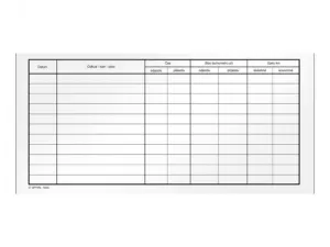 Kniha jízd firemního vozidla OPTYS s.r.o.