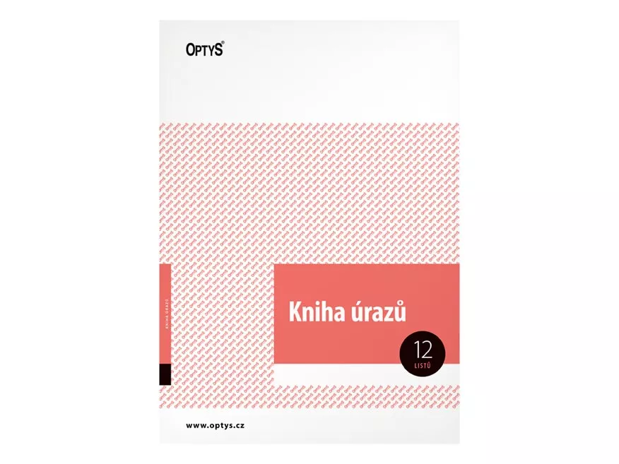 Kniha úrazů a poranění A4 OPTYS s.r.o.