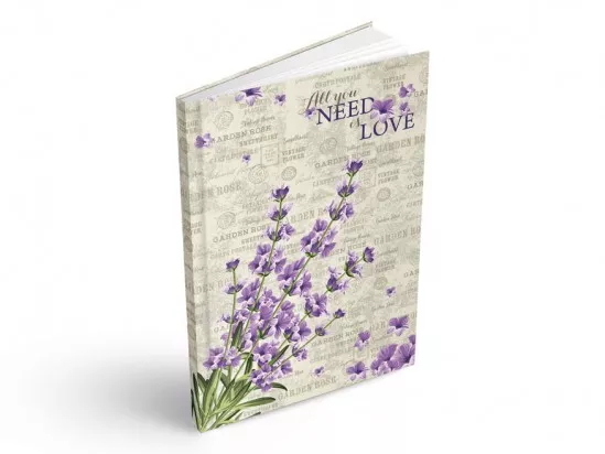 Záznamová kniha A5, levandule MFP paper s.r.o.