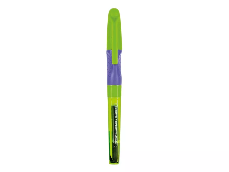 Plnicí pero trojboké Soft Grip - zelené/fialové MFP paper s.r.o.