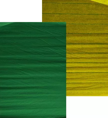 Plástvový papír 30 vrstev - zelená/žlutozelená