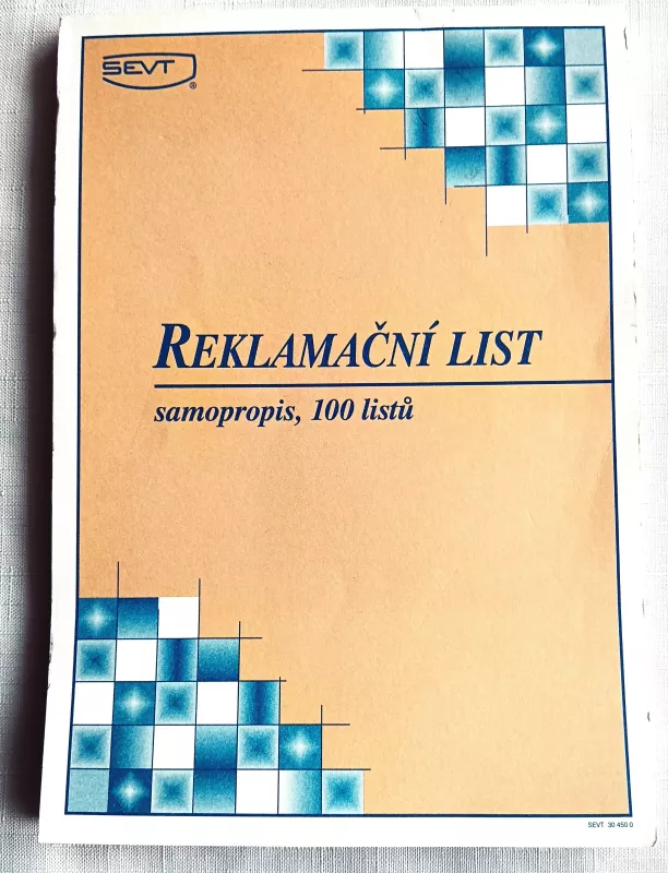 Reklamační list SEVT