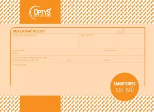 Reklamační list A5