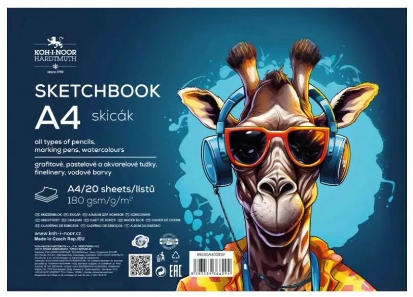 Skicák A4 na šířku KOH-I-NOOR Hardtmuth