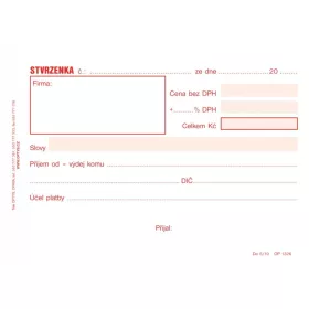 Stvrzenka A6 OPTYS s.r.o. Stvrzenka A6 OPTYS s.r.o.