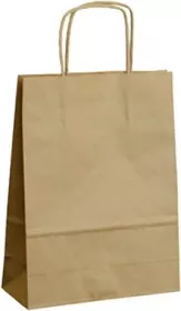 Papírová taška hnědá 18 x 24 cm 