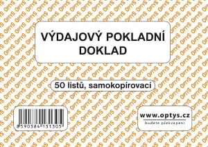 Výdajový doklad A6 Optys