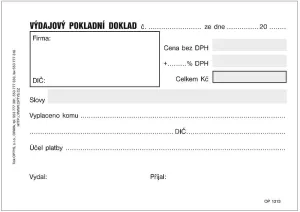 Výdajový doklad A6 Optys OPTYS s.r.o.