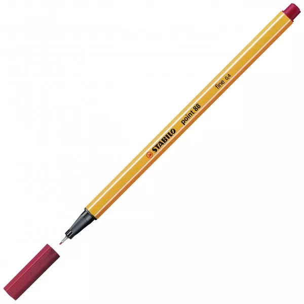 Liner STABILO Point 88 - tmavě červený