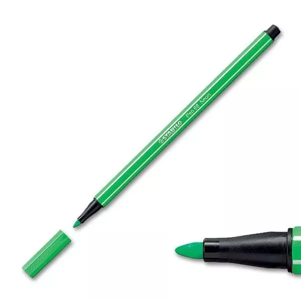 STABILO Pen 68 prémiový vláknový fix - neonově zelený