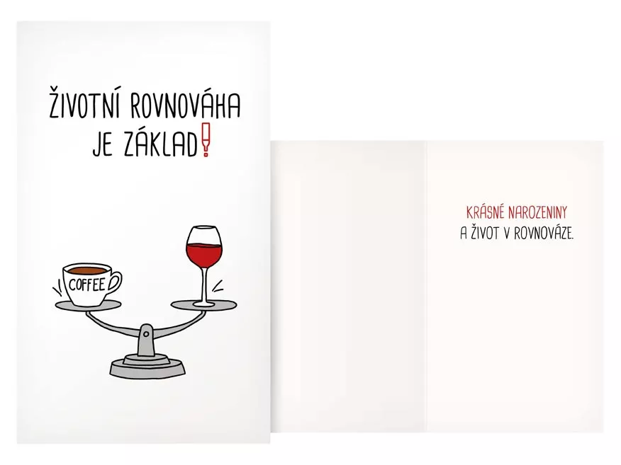 Přání humorné - Životní rovnováha MFP paper s.r.o.