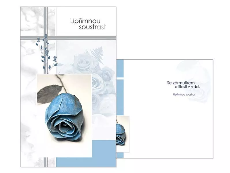 Kondolence - Modrá růže MFP paper s.r.o.