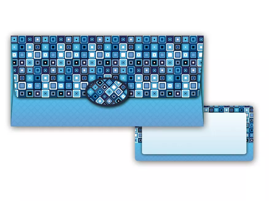 Dárková obálka na peníze - čtverečky MFP paper s.r.o.