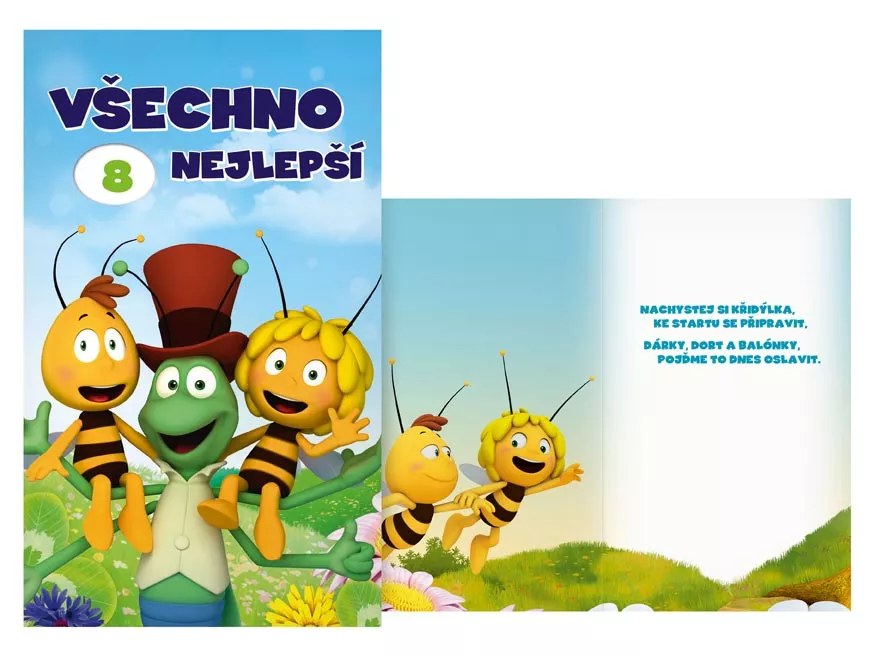 Přání k narozeninám otočné mix - Mája a Vilík