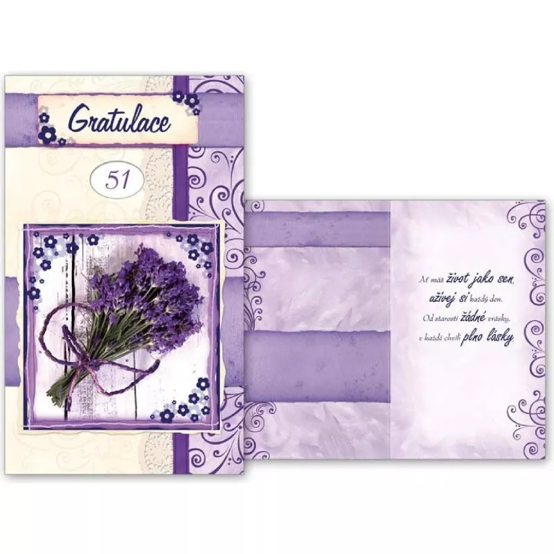 Přání k narozeninám otočné mix - Levandule