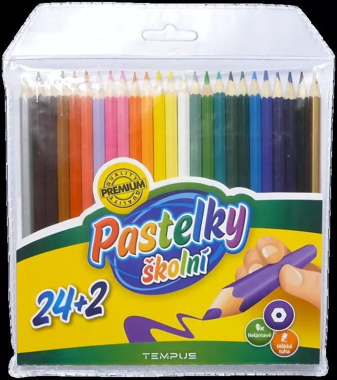 Pastelky školní 24+2 TEMPUS s.r.o.