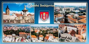 Pohlednice skládaná ČB HERBIA spol. s.r.o
