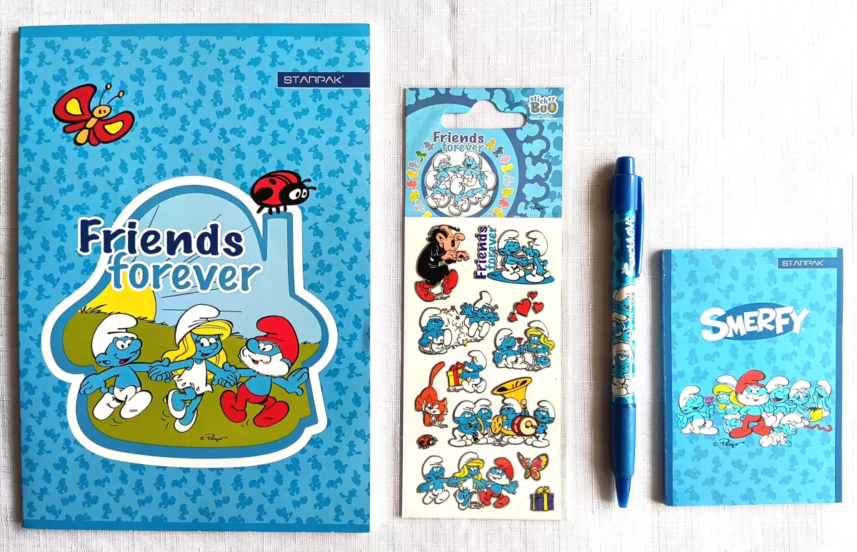 Šmoulové - sada sešitů s propiskou STARPAK
