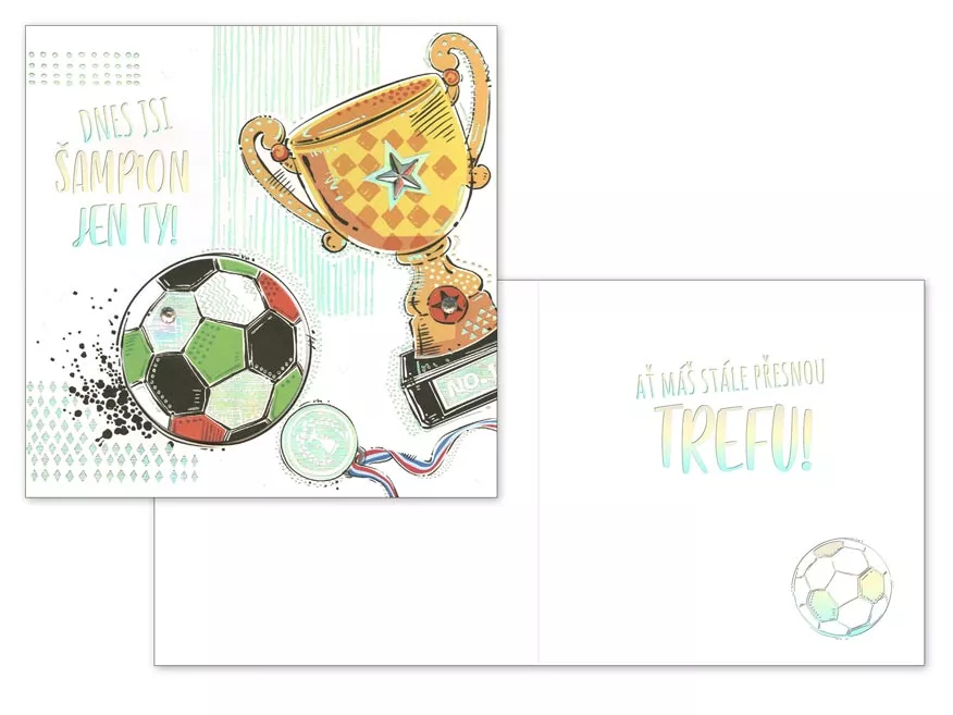 Přání srdečné mix - Dnes jsi šampion jen ty! MFP paper s.r.o.