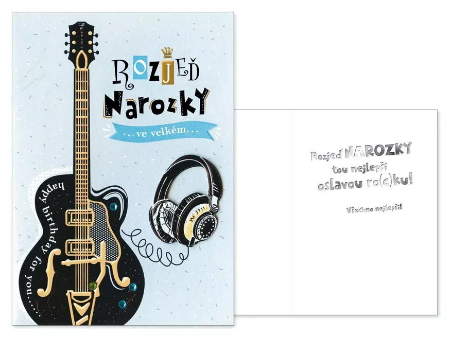 Přání srdečné mix - Rozjeď narozky... MFP paper s.r.o.