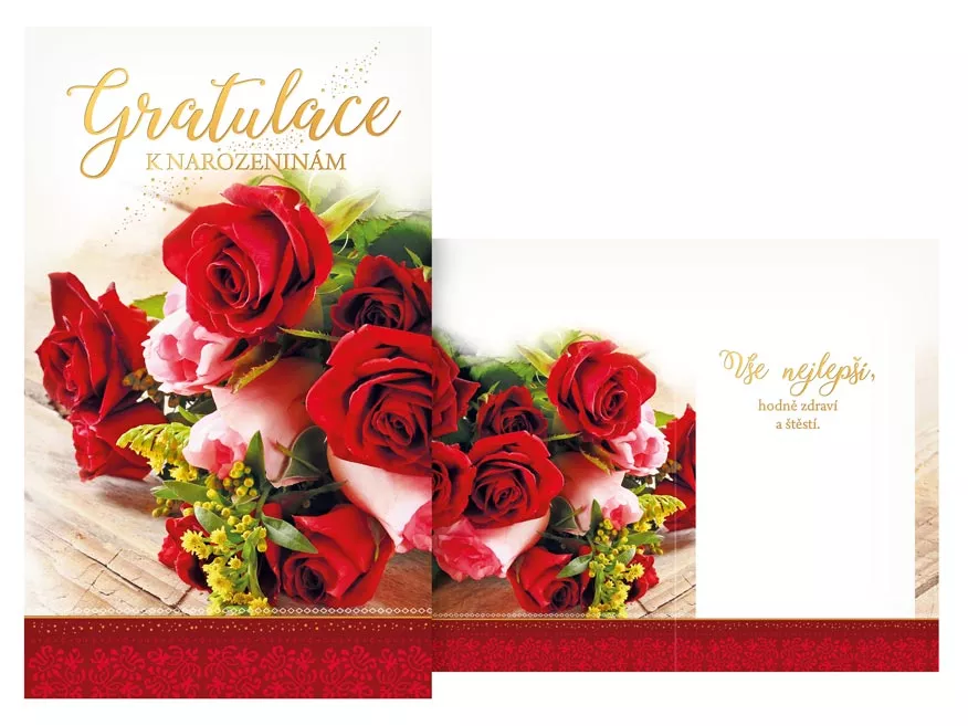 Přání srdečné mix - Gratulace k narozeninám MFP paper s.r.o.