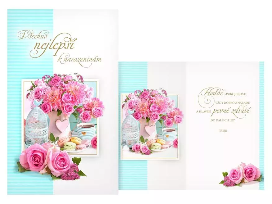 Přání srdečné mix - Všechno nejlepší k narozeninám MFP paper s.r.o.