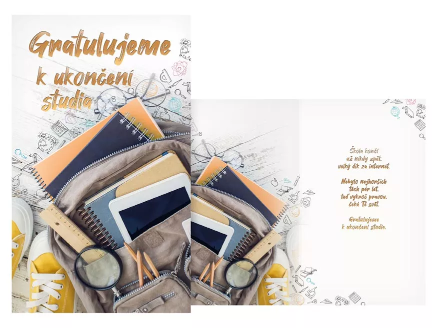 Přání k ukončení studia - Gratulujeme k ukončení studia MFP paper s.r.o.